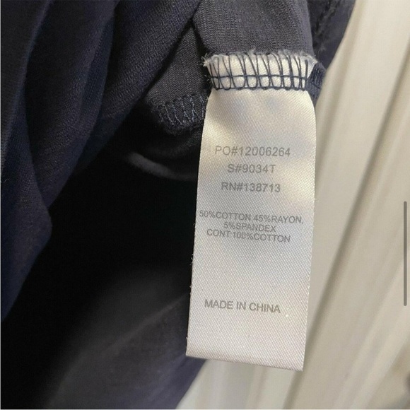 Doe & Rae Blue Knit Sleeveless Stripe bow top - Picture 2 of 3